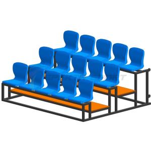 Купить Трибуна мобильная 3 ряда сиденья пластиковые на 15 мест в Подольске 
