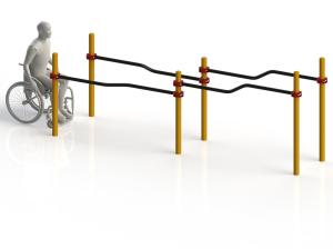 Купить Брусья параворкаут изогнутые разноуровневые WRK-D10_76mm в Подольске 