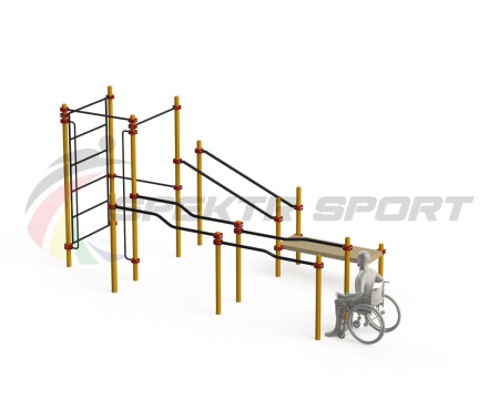 Купить Спортивный комплекс для инвалидов-колясочников WRK-D16_76mm в Подольске 